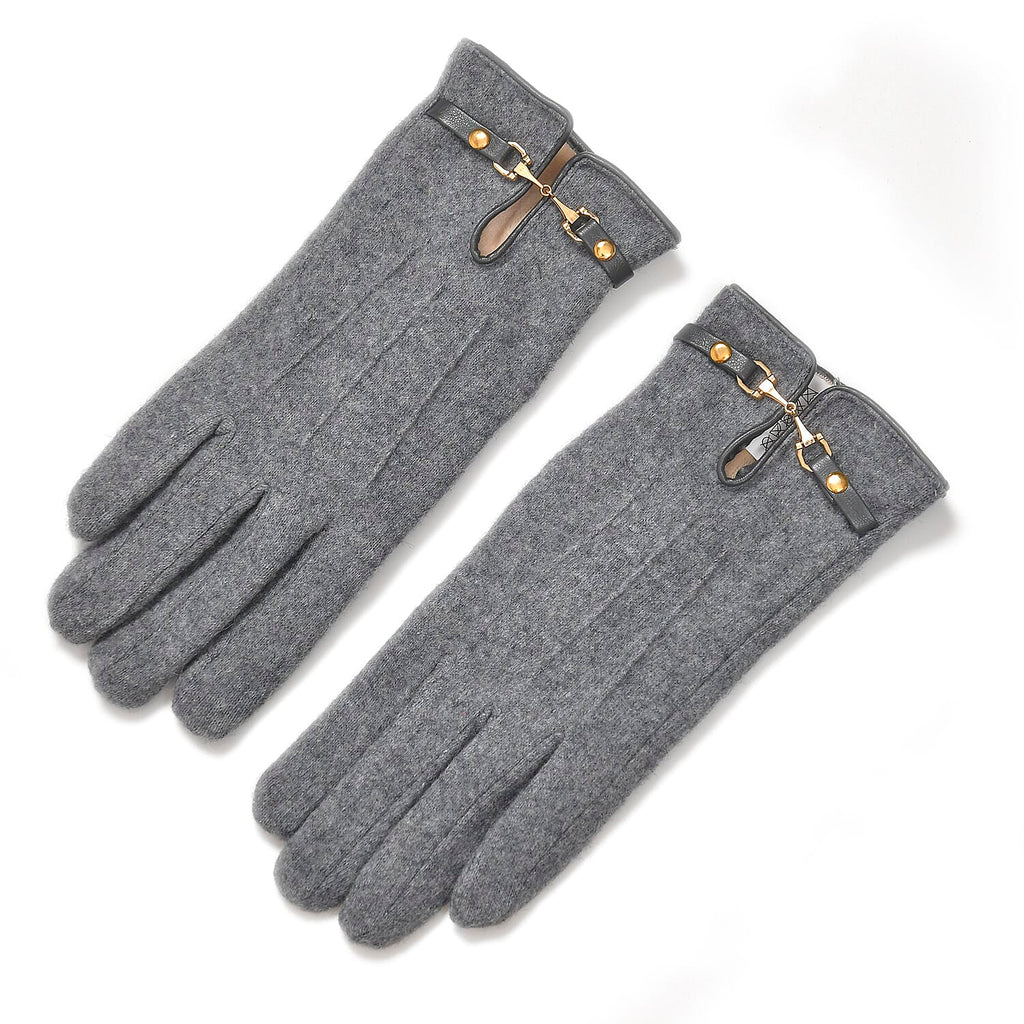 Winter Must-Have - Cashmere Touch Screen Gloves - Grey