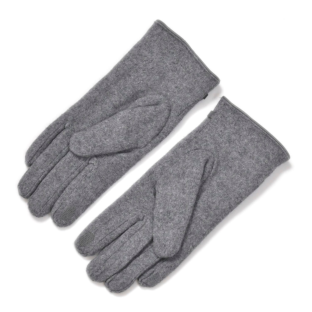 Winter Must-Have - Cashmere Touch Screen Gloves - Grey