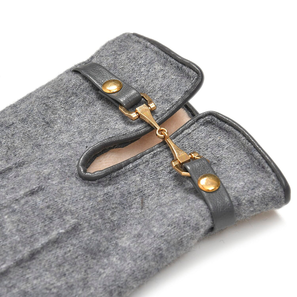 Winter Must-Have - Cashmere Touch Screen Gloves - Grey