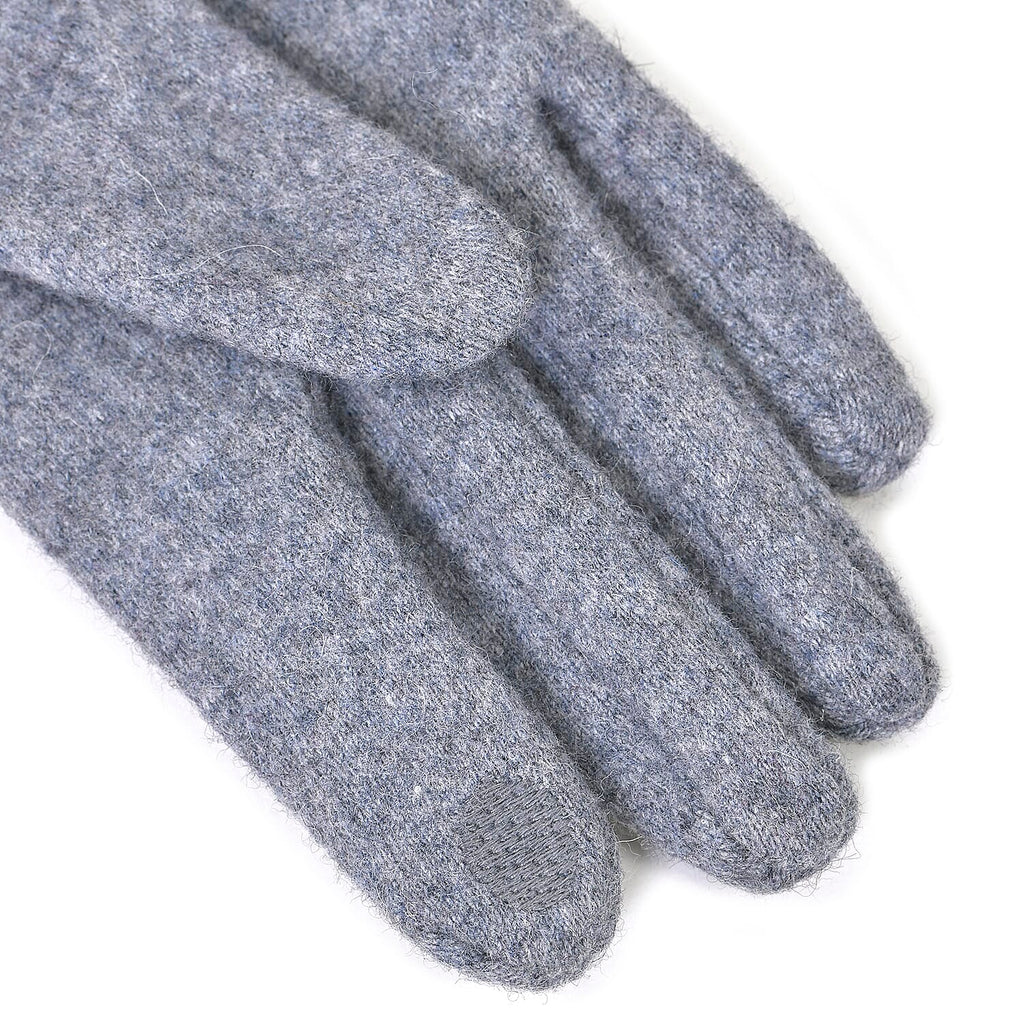 Winter Must-Have - Cashmere Touch Screen Beaded Gloves - Grey