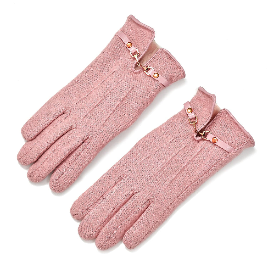 Winter Must-Have - Cashmere Touch Screen Gloves - Pink