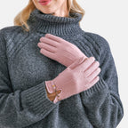Winter Must-Have - Cashmere Touch Screen Gloves - Pink