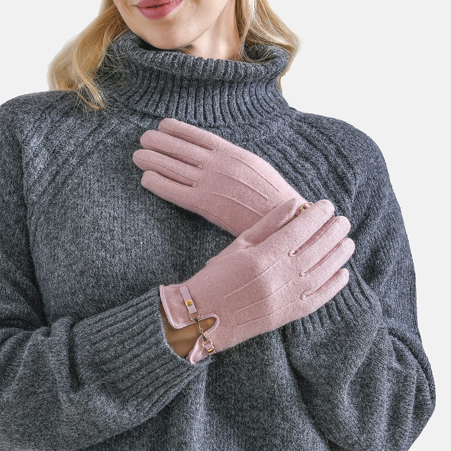 Winter Must-Have - Cashmere Touch Screen Gloves - Pink