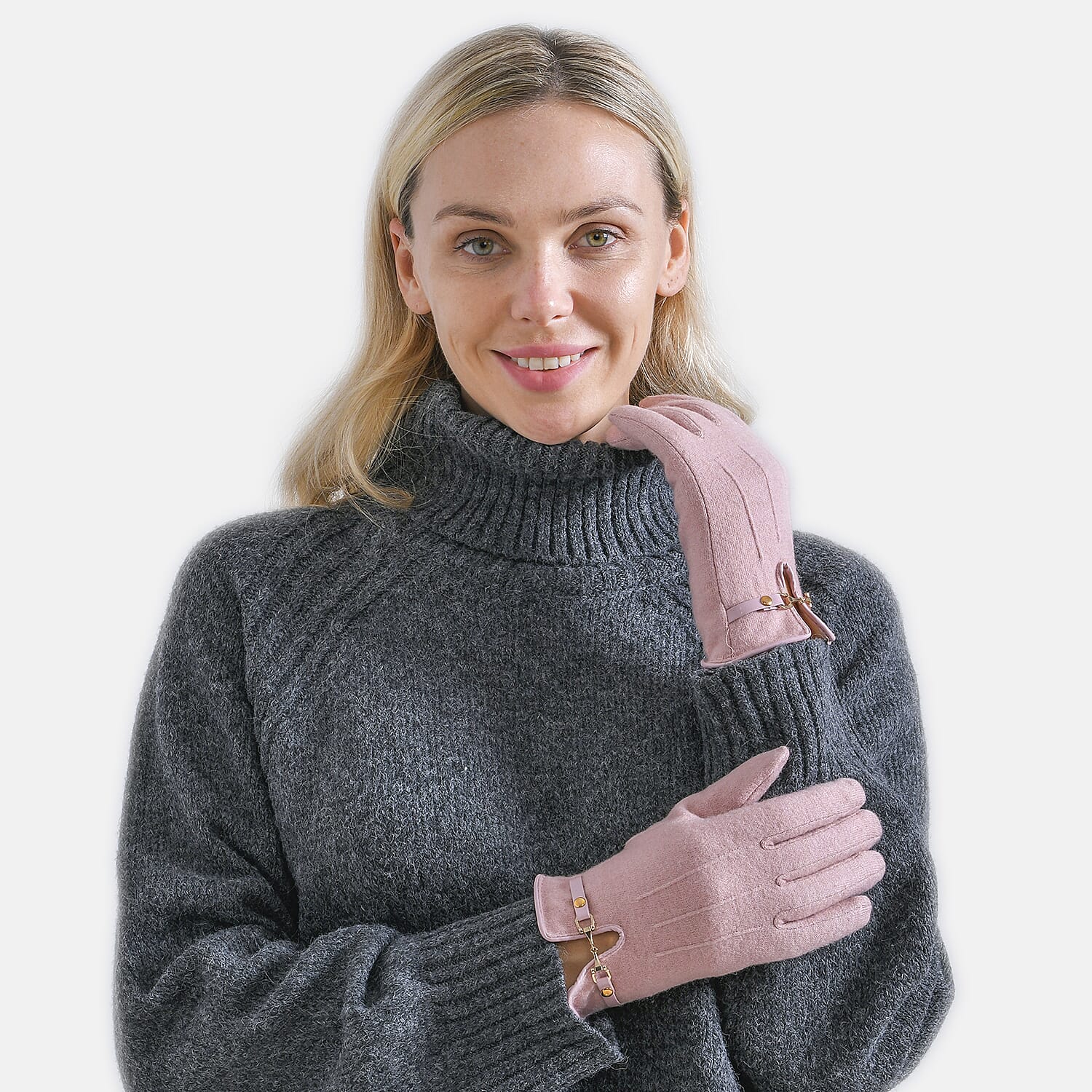 Winter Must-Have - Cashmere Touch Screen Gloves - Pink