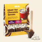 Gnaw Mixed Hot Choc Shots - Milk Chocolate, Sweet Caramek and Rocky Road
