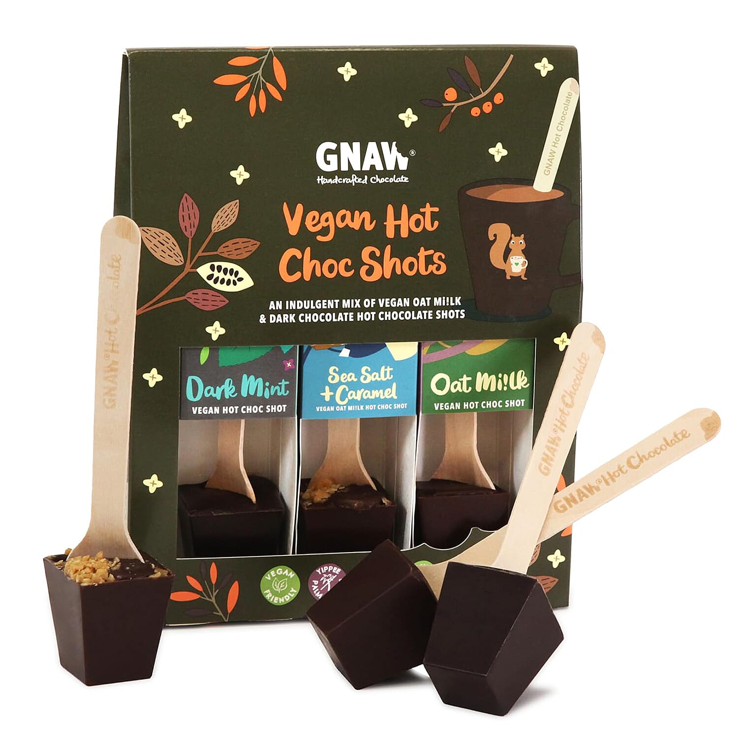 Gnaw Vegan Hot Choc Shots - Green