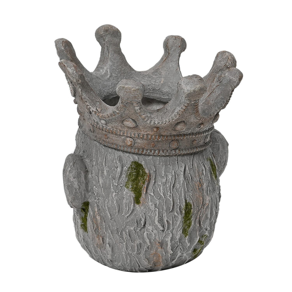Gorilla Head Statue Pot for Plants (Size 30x27.5x33cm) - Grey