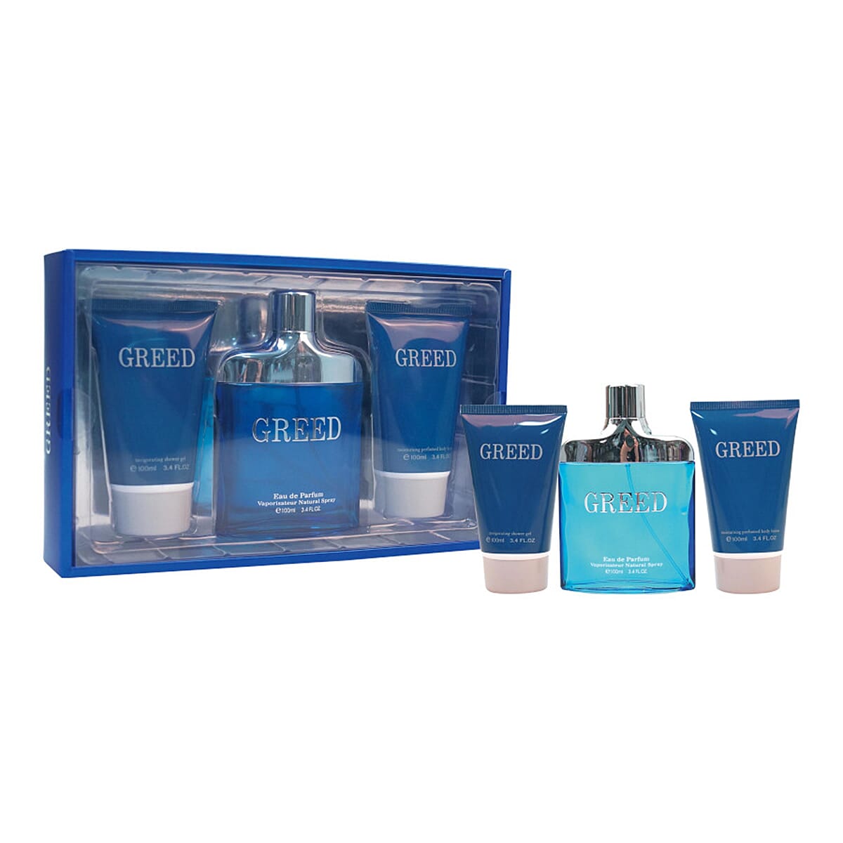 Greed Pour Homme 3 Piece Gift Set (Inc. 100ml EDP, 100ml Shower Gel - 100ml Body Lotion)