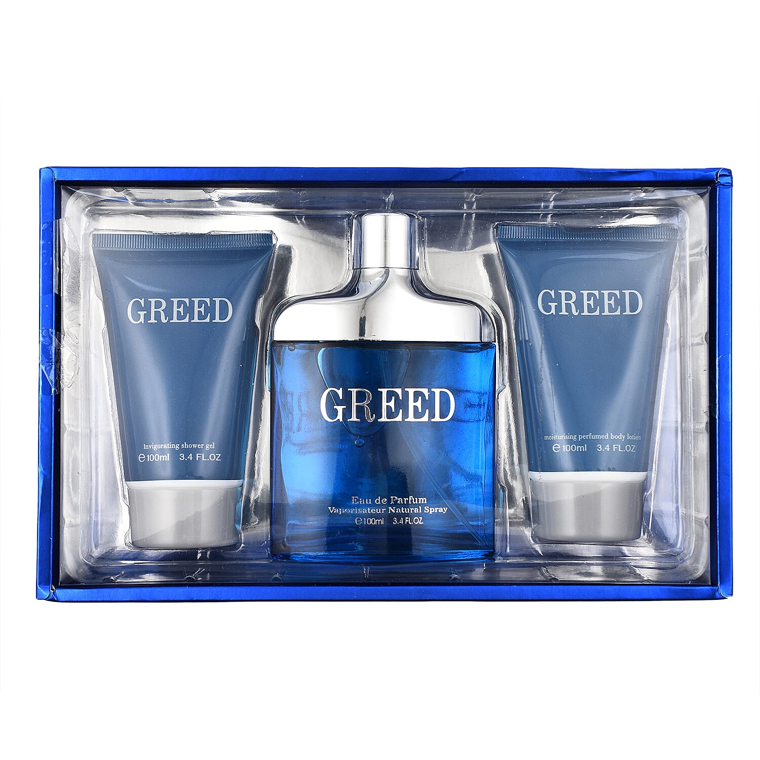 Greed Pour Homme 3 Piece Gift Set (Inc. 100ml EDP, 100ml Shower Gel - 100ml Body Lotion)