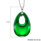 RC01-17 Pendant with Chain (Size 24) Pure White Stainless Steel