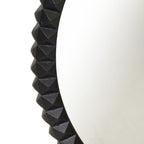 Green Decore Closeout - Paragon Wall Round Mirror (Size 61 cm) - Black