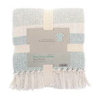 Green Living Collective Cotton Throw Blanket (Size 200x170 cm) - Grey