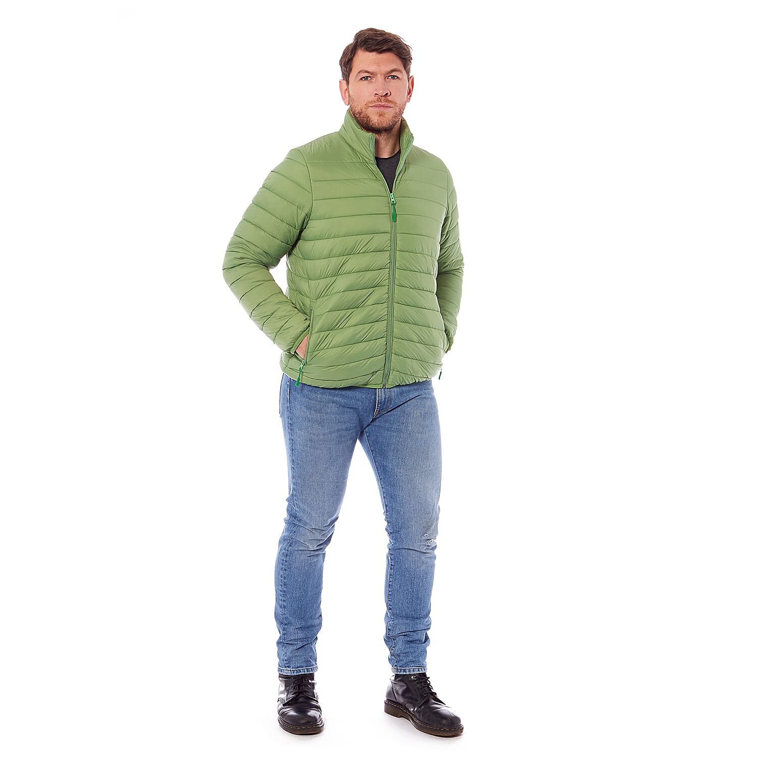 Green Puffer Jacket - Size XXL
