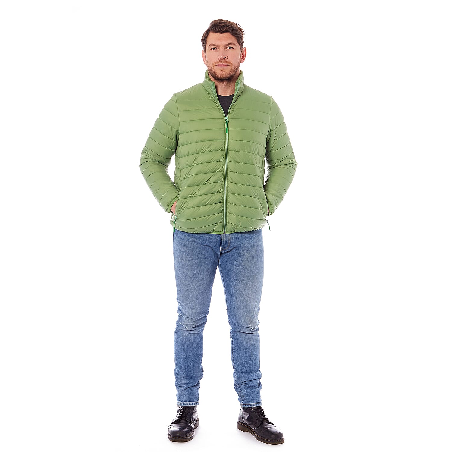 Green Puffer Jacket - Size XXL
