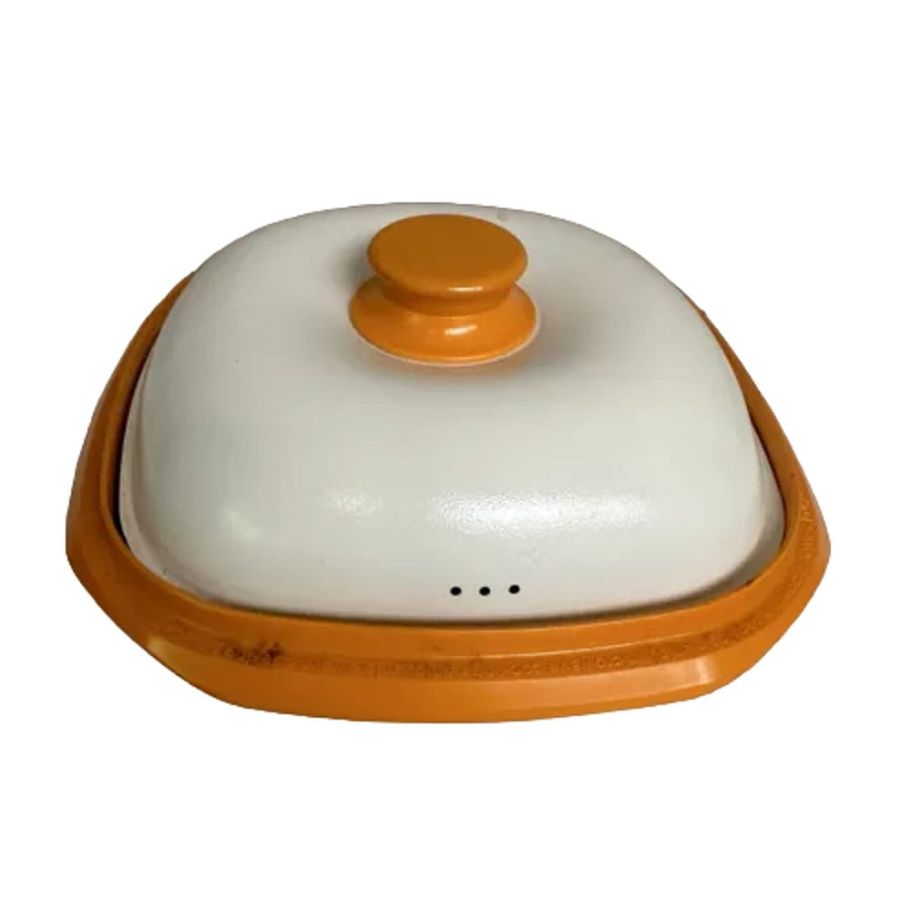 Rangemate Long Grill Multipurpose Microwave Pan - Orange & White