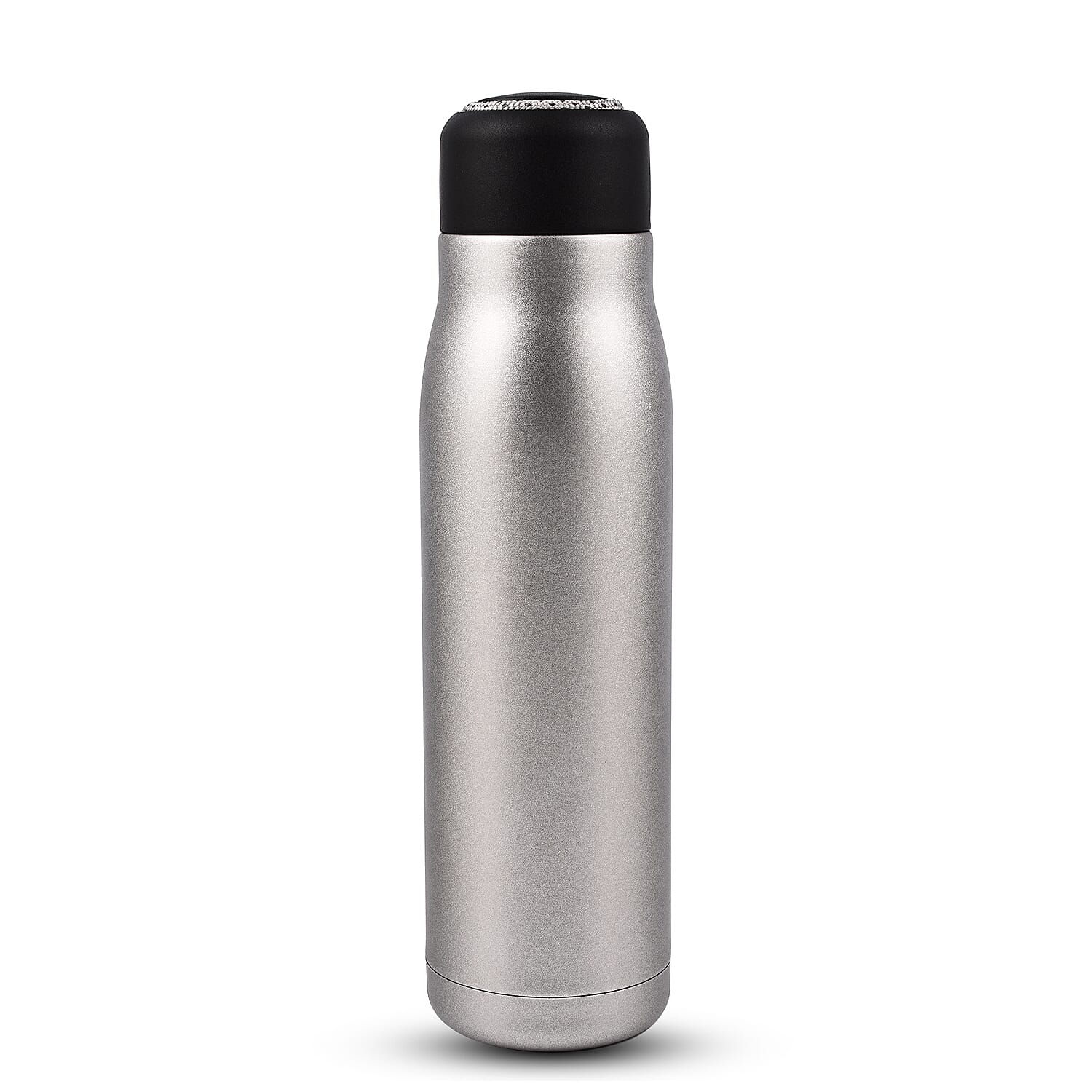 Grunwerg Lighweight Vacuum Insulated Travel Bottle (0.5L) - Matt Silver - 10hrs HOT, 30 hrs COLD