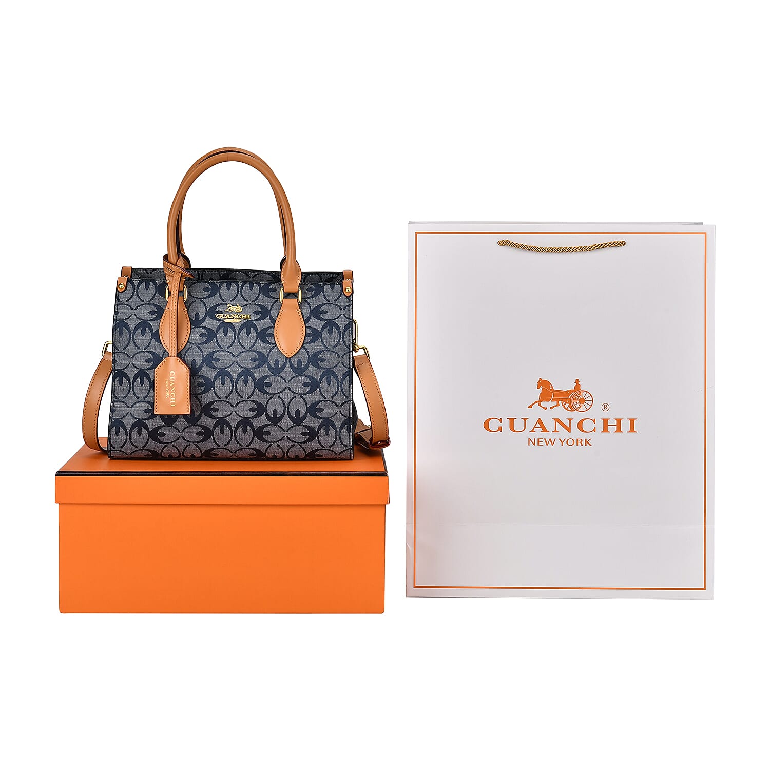 GUANCHI Crossbody Bag with Shoulder Strap - Blue