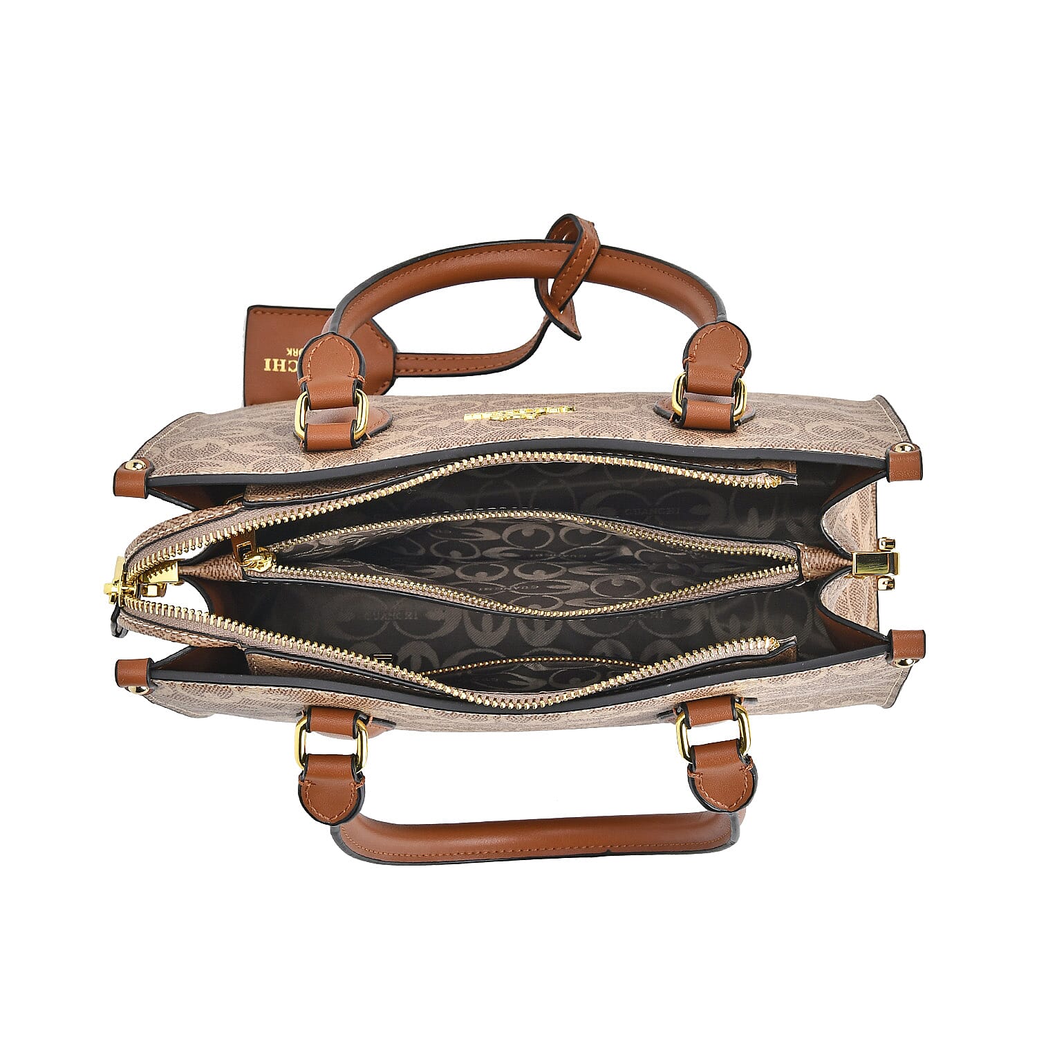 GUANCHI Crossbody Bag with Shoulder Strap - Brown