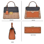 GUANCHI Crossbody Bag with Handle Drop - Brown & Black