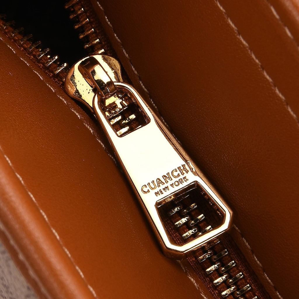 Guanchi Tote Bag with Detachable Shoulder Strap - Tan