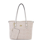 GUANCHI Tote Bag with Detachable Coin Pouch - Off White