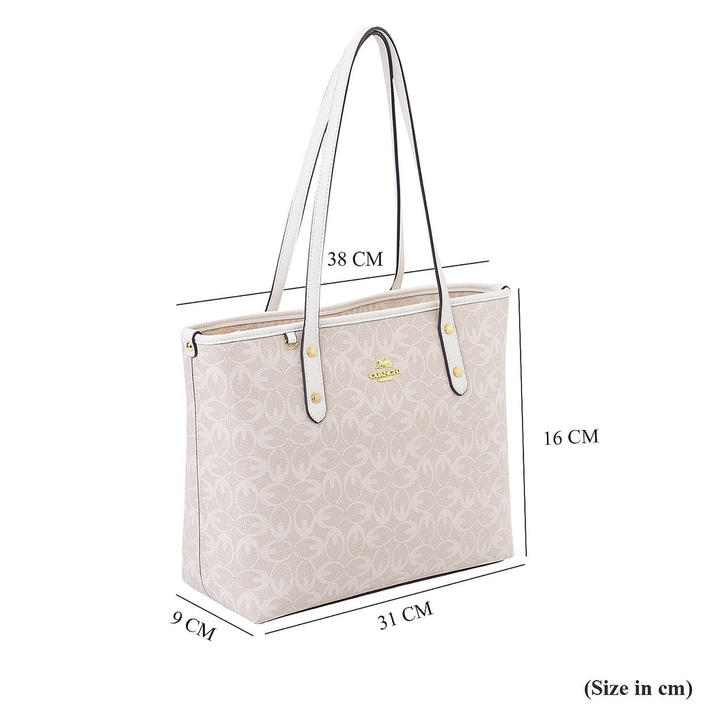 GUANCHI Tote Bag with Detachable Coin Pouch - Off White