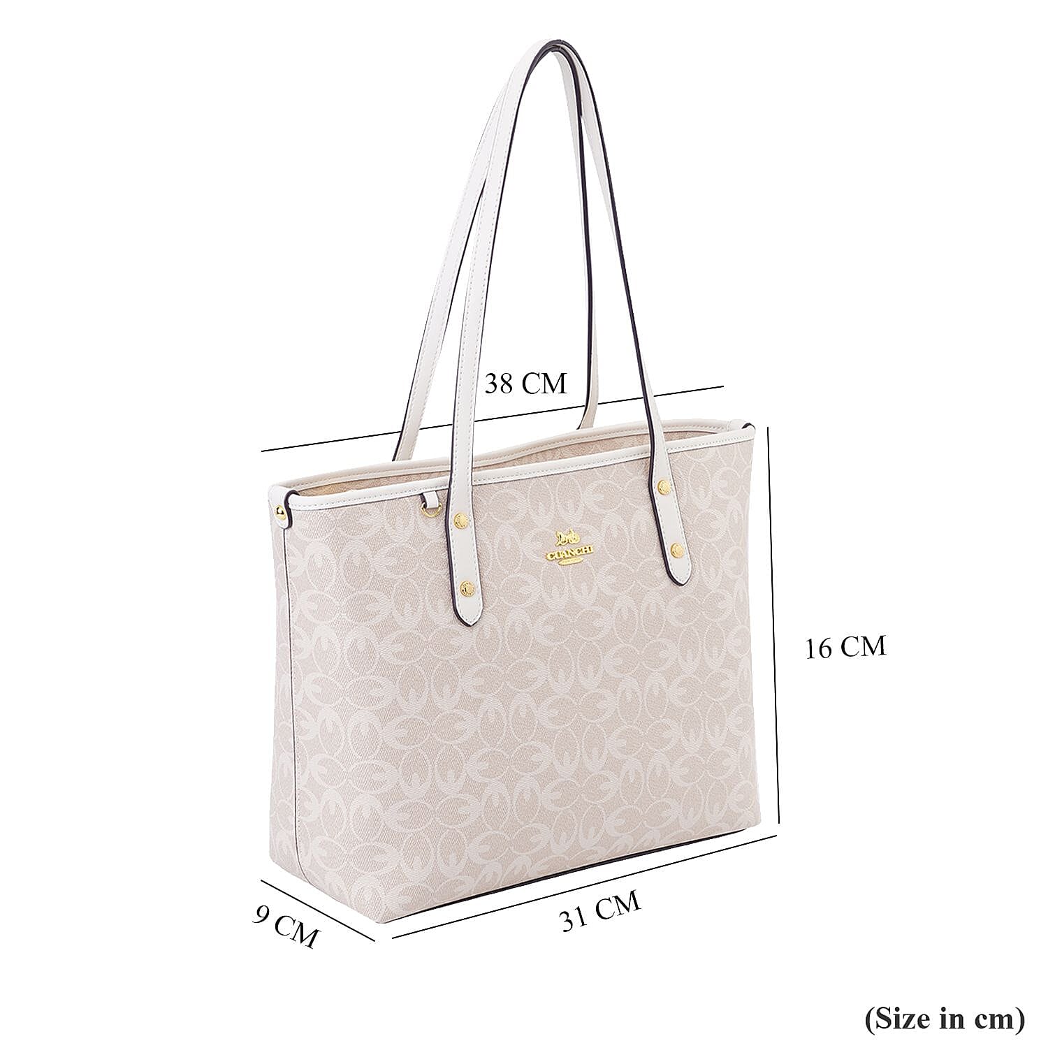 GUANCHI Tote Bag with Detachable Coin Pouch - Off White