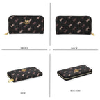Guanchi Stylish Patterned Wallet - Black & Beige