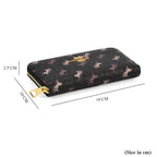 Guanchi Stylish Patterned Wallet - Black & Beige