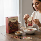 Gudhgrams  PINCH  PINCH-- ROSE - FLAX SEEDS  With the luxury of fragrant Indian rose that fillsthe air with its signature scent.  Enriched with nutrient-rich flax seeds, this is a unique, unmissable c