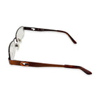 Guess Brown Rectangular Half-Rim Readers With Decorative Guess Logo On Sides (Power 3)