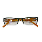 Guess Dark Green & Beige Rectangular Semi-Rimless Readers (Power 1.5)