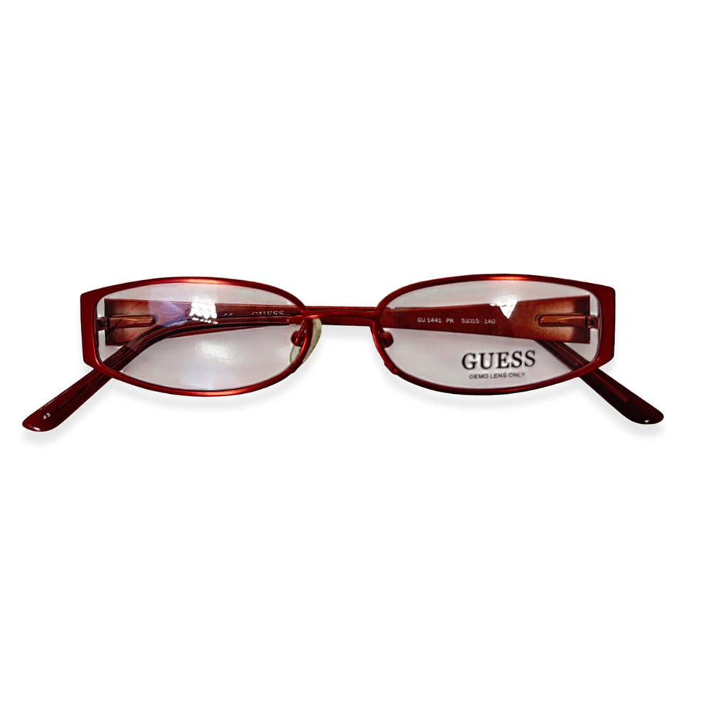 Guess Pink Oval Metal Readers With Guess Logo On Sides (Power 1.5)