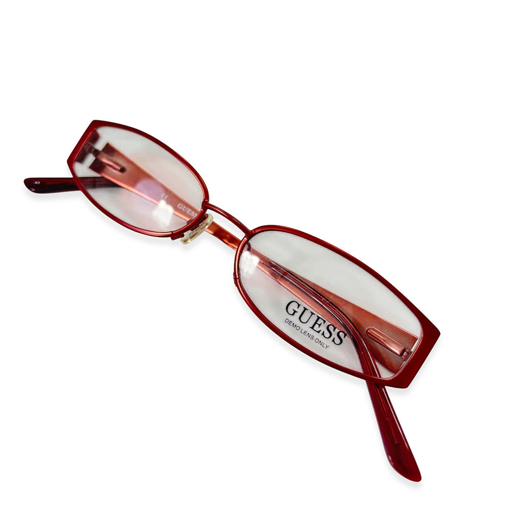 Guess Pink Oval Metal Readers With Guess Logo On Sides (Power 1.5)