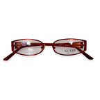 Guess Pink Oval Metal Readers With Guess Logo On Sides (Power 2)