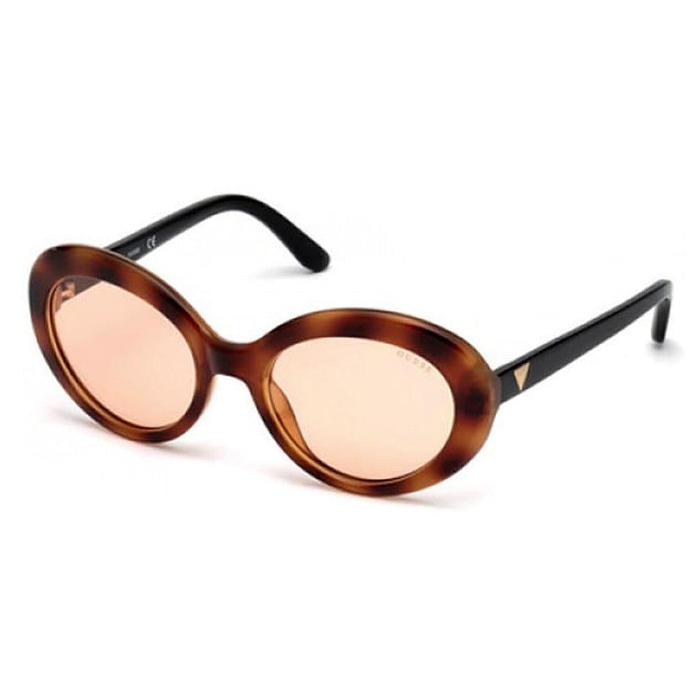 Guess Ladies Oval Tortoise Panto Sunglasse - Tortoise