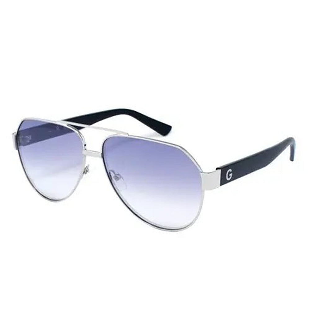 Guess Unisex Exclusive Aviator with bridge Sunglass - Blue