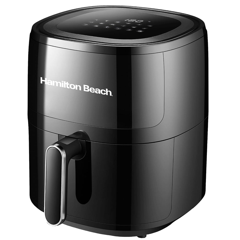 Deluxe Fry Digital Air Fryer From Hamilton Beach 5L - 1500w - Air Fry, Roast, Bake, Reheat - Uses little to no oil - 12 Cooking Presets - 80-200c