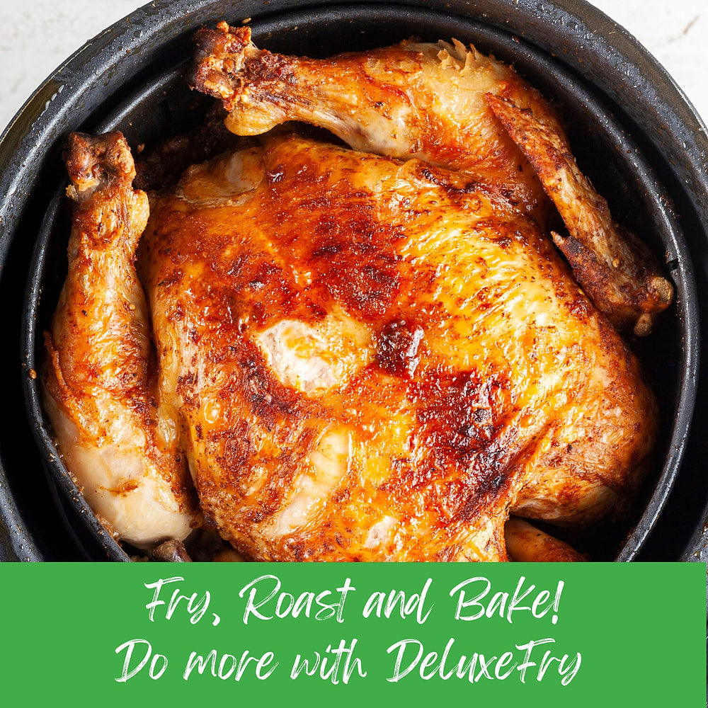 Deluxe Fry Digital Air Fryer From Hamilton Beach 5L - 1500w - Air Fry, Roast, Bake, Reheat - Uses little to no oil - 12 Cooking Presets - 80-200c