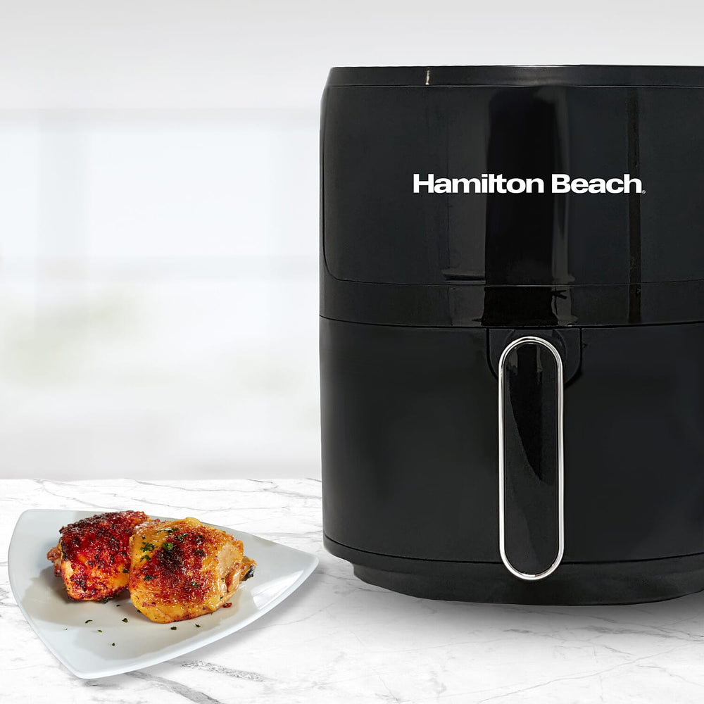 Deluxe Fry Digital Air Fryer From Hamilton Beach 5L - 1500w - Air Fry, Roast, Bake, Reheat - Uses little to no oil - 12 Cooking Presets - 80-200c