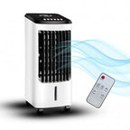 Air Cooler with Remote 4 Litre Portable (Size 51x21 Cm) - White - Black