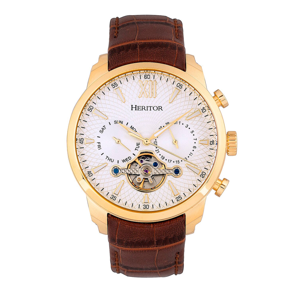 Automatic Mens Watch in Leather