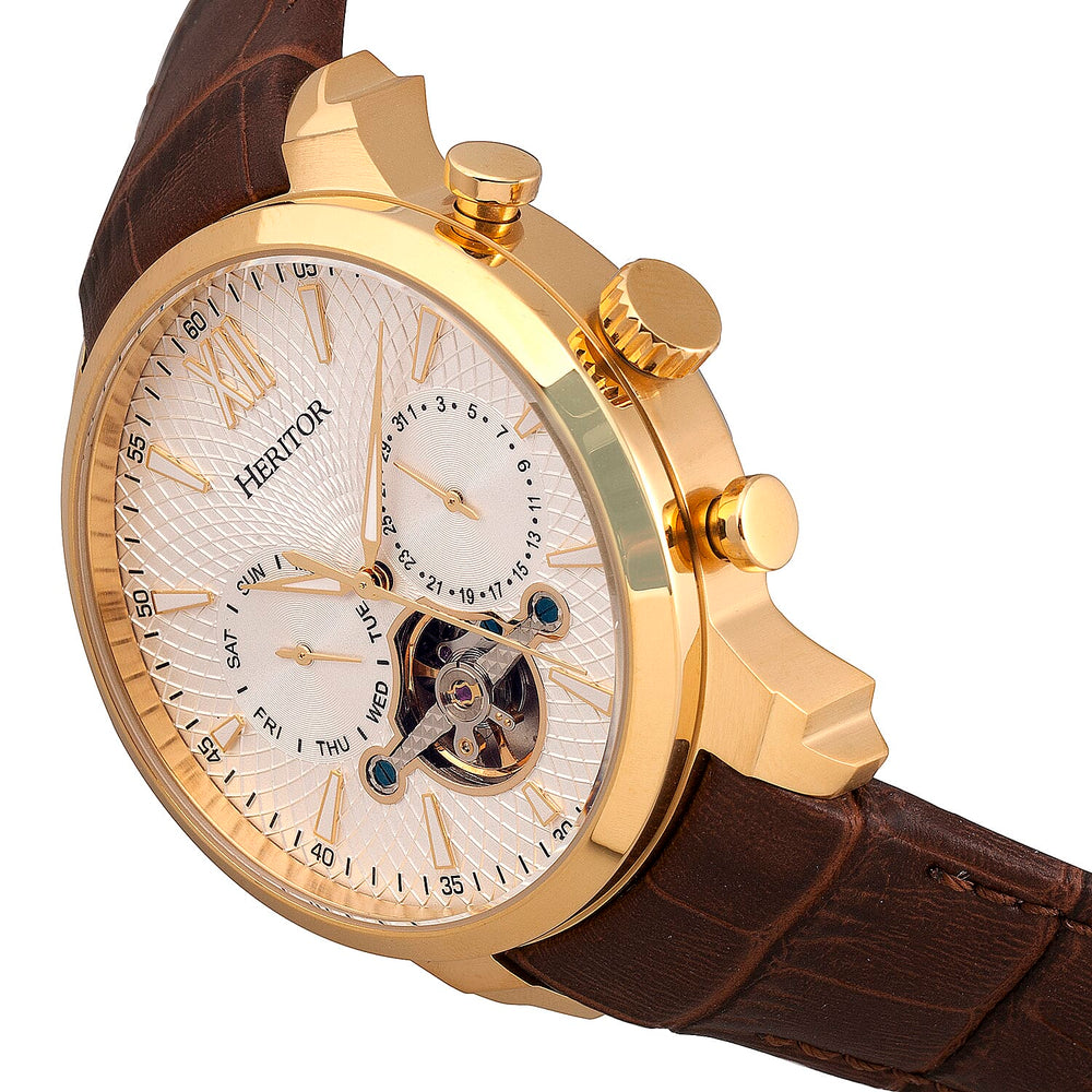 Automatic Mens Watch in Leather