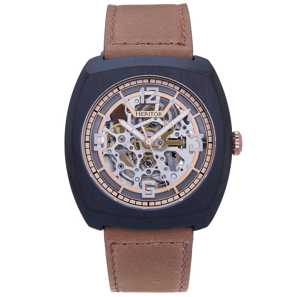 Automatic Mens Watch in Leather
