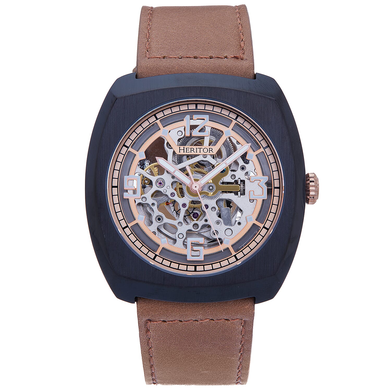 Automatic Mens Watch in Leather