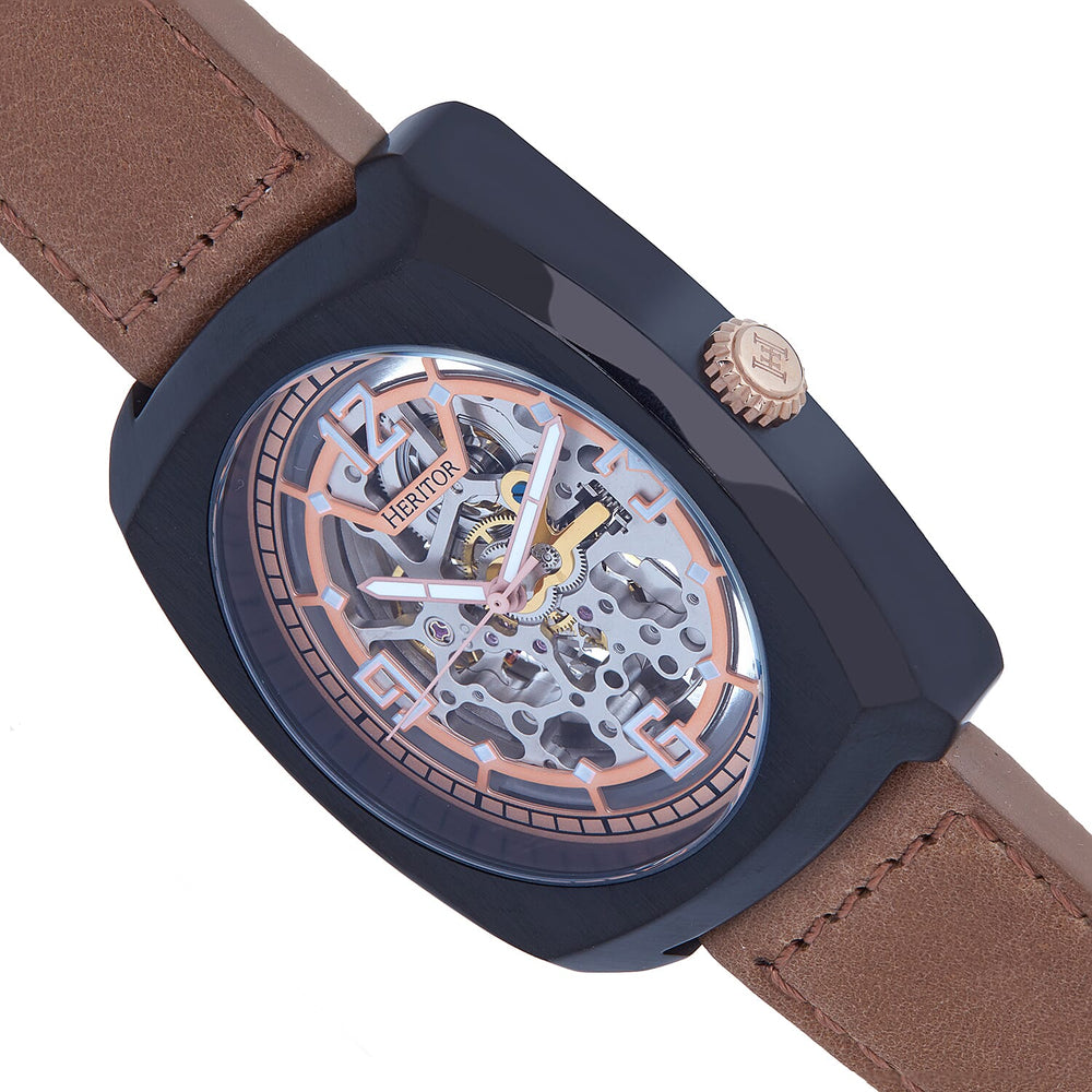 Automatic Mens Watch in Leather