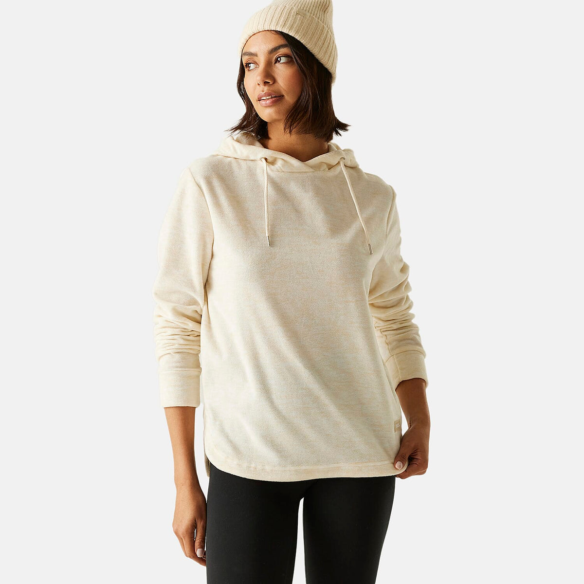 Regatta Womens Marl Fleece Hoodie (Size 22) - Lightvanilla