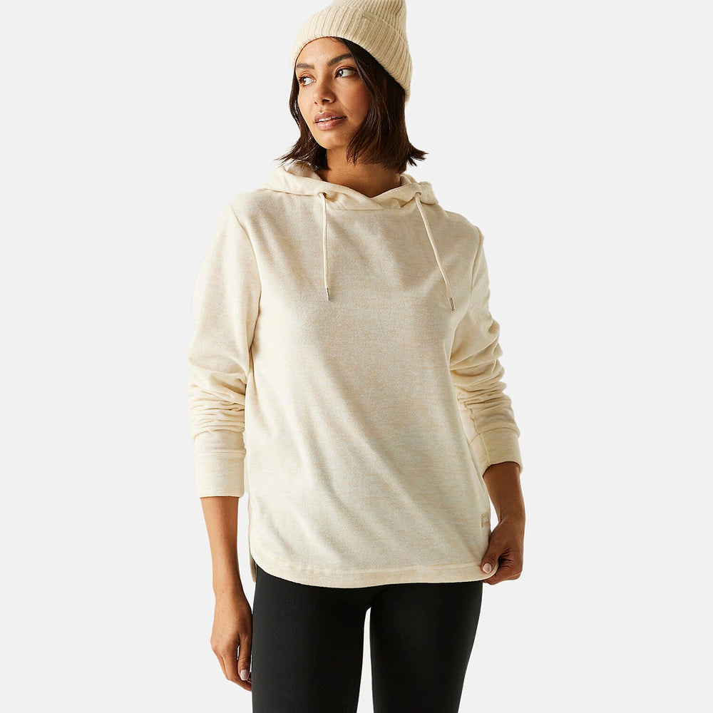 Regatta Womens Marl Fleece Hoodie (Size 24) - Lightvanilla