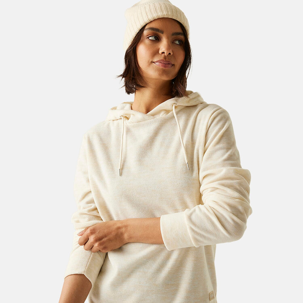 Regatta Womens Marl Fleece Hoodie (Size 24) - Lightvanilla