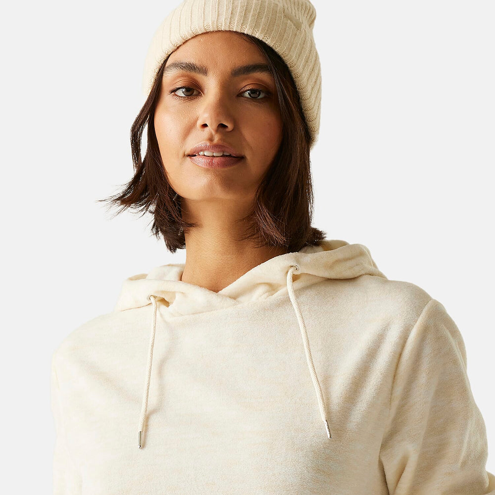 Regatta Womens Marl Fleece Hoodie (Size 24) - Lightvanilla